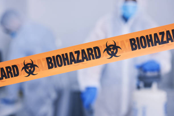 Professional Blood Cleanup technician working in Roslyn, NY